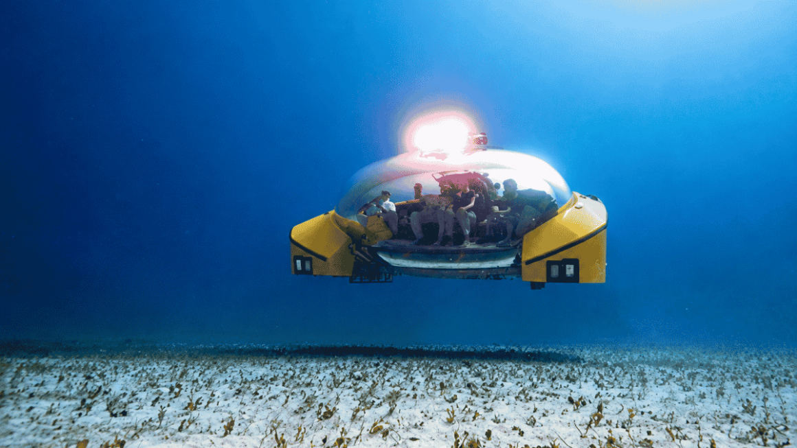 Experiências com submarino