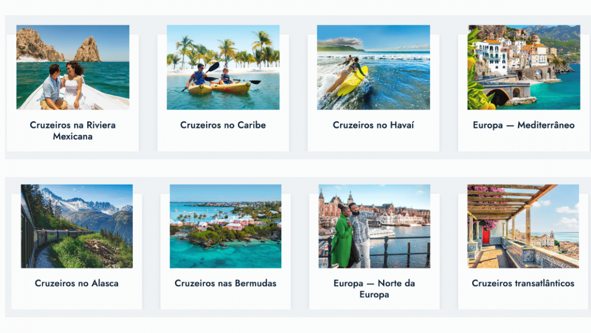 Alguns dos destinos da Norwegian Cruise Line